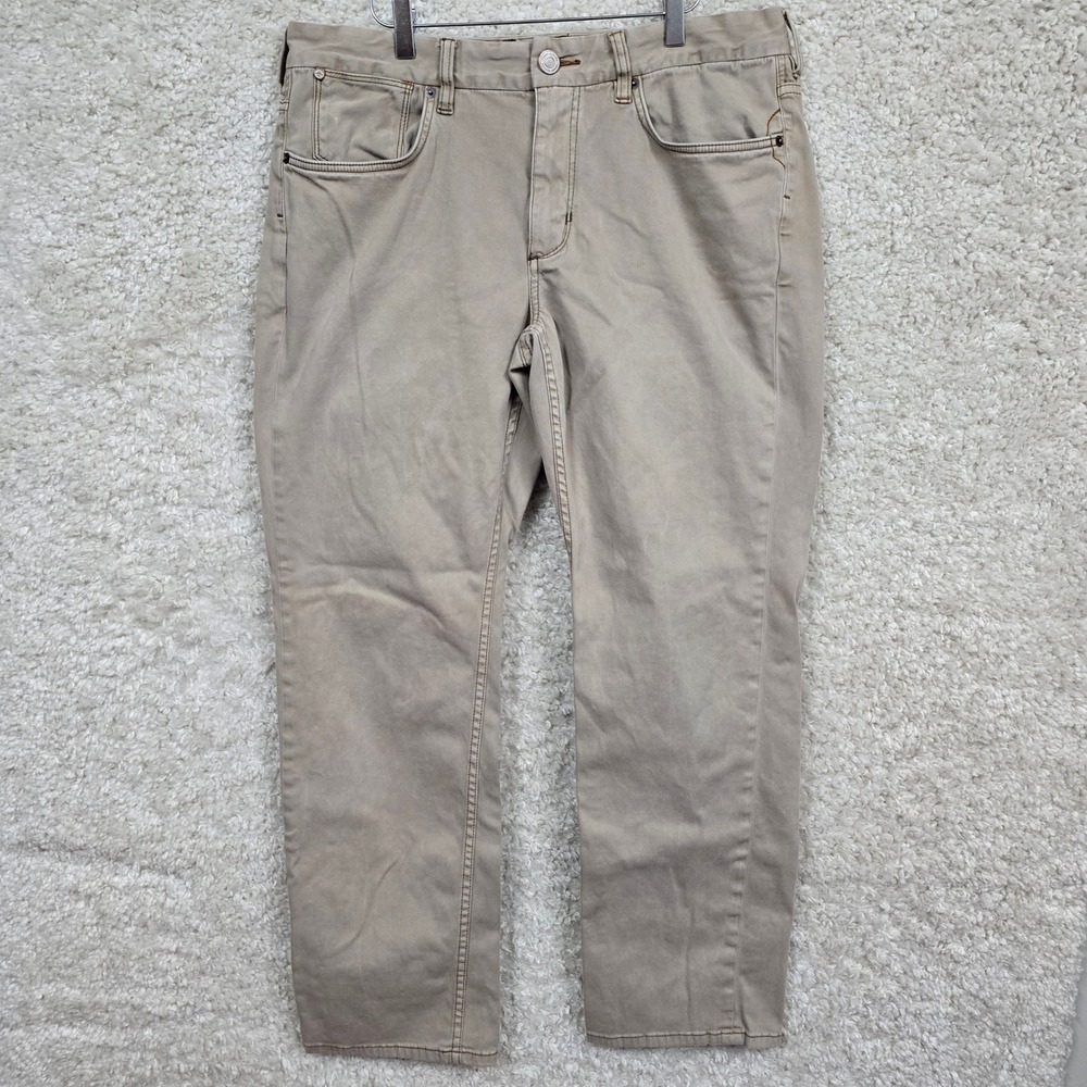 Tommy Bahama Mens 36x32 Beige Stretch 5-Pocket Pants Chinos